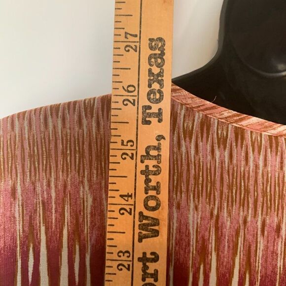 a.n.a. V Neck Short Sleeve Multi Color Blouse - Picture 8 of 9